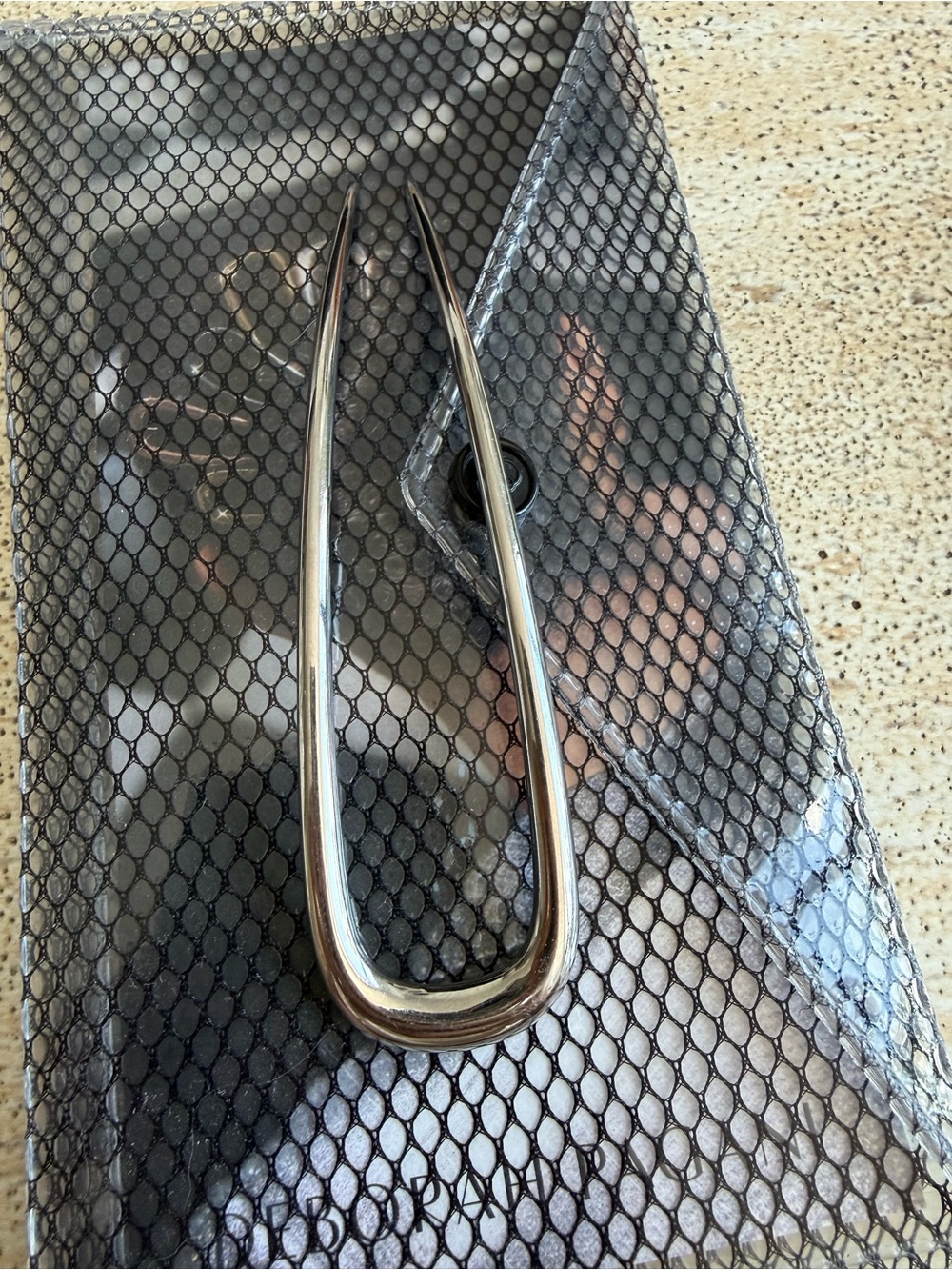 Deborah Pagani Large DP Pin Hairpin Silver